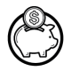 Sketch of a piggy bank