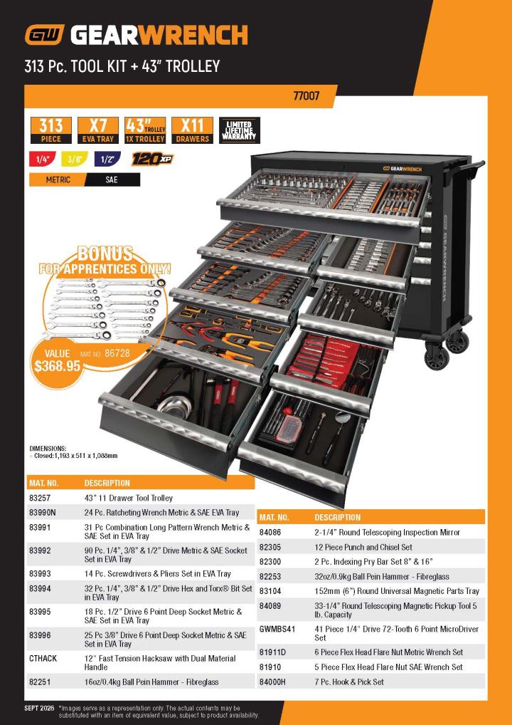 77007 Set Contents