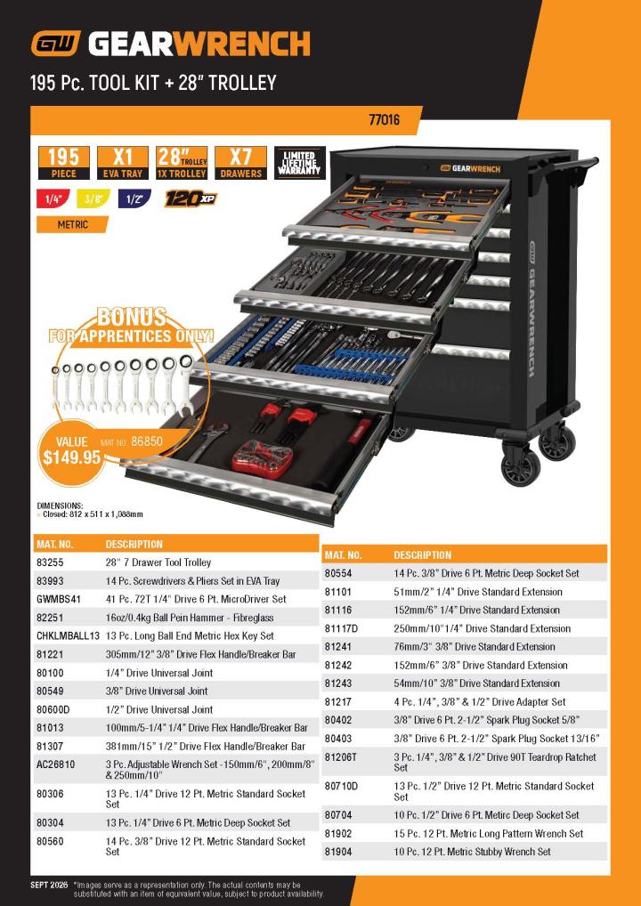 77016 Set Contents
