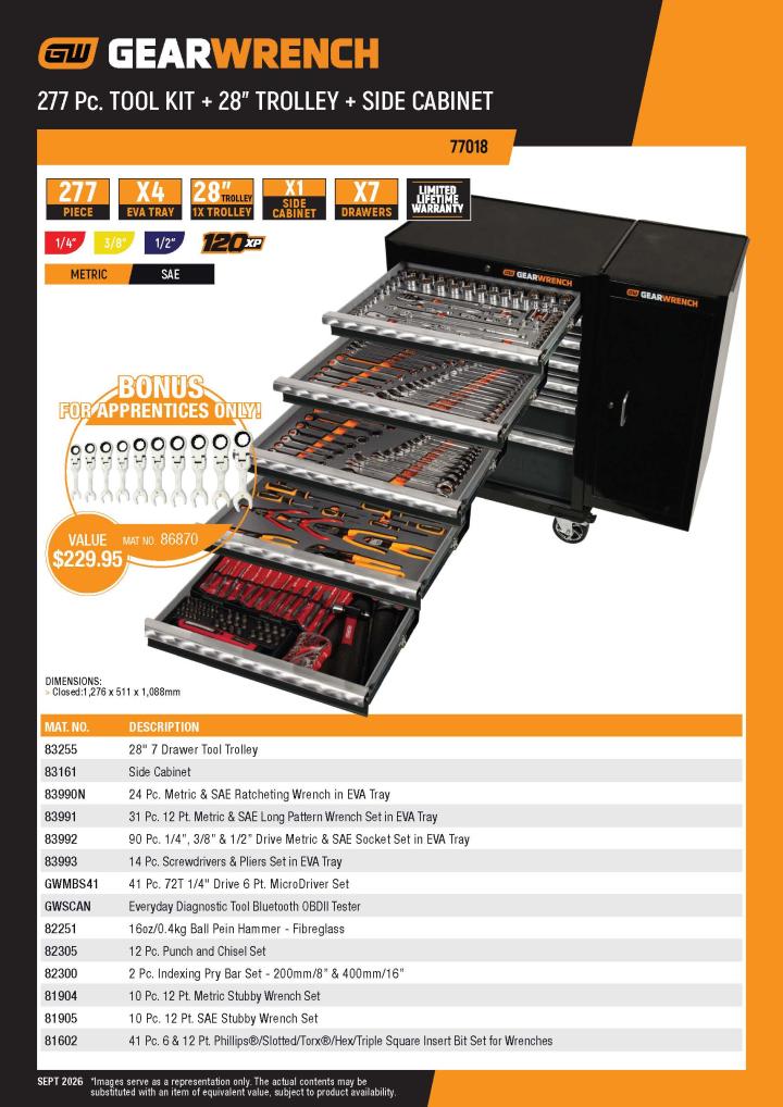77018 Set Contents