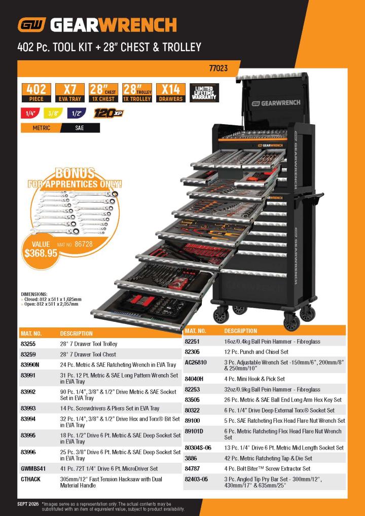 77023 Set Contents