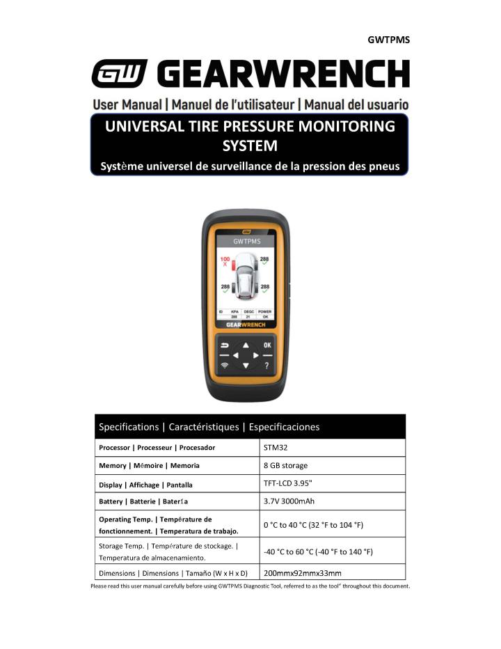 GWTPMS Manual