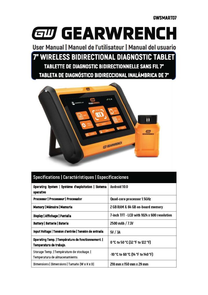GWSMART07AU Manual