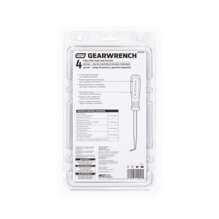 Image of 4 Pc. Mini Hook & Pick Set - GW