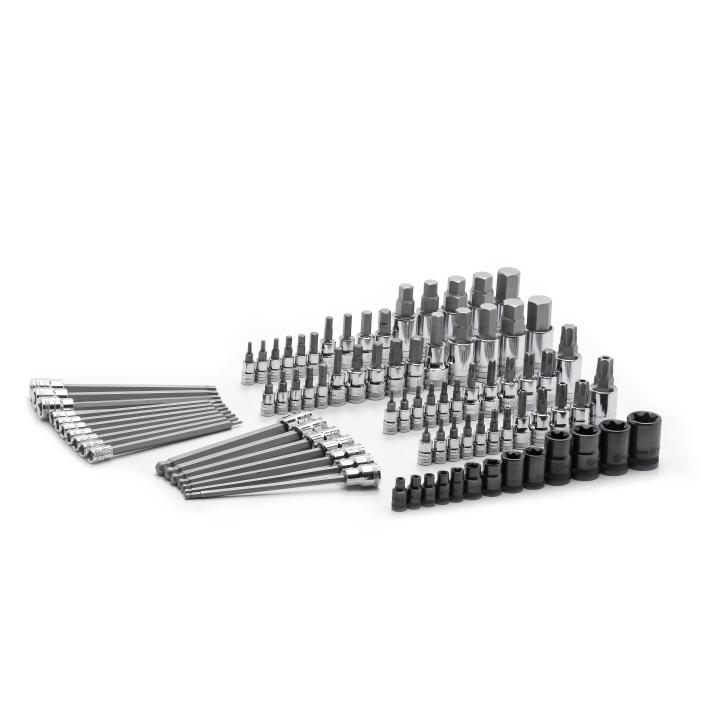 Image of 84 Pc. 1/4", 3/8", and 1/2" Drive Hex and Torx® Bit Socket Set - GW