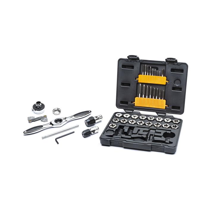 Image of 42 Pc. Metric Medium Ratcheting Tap and Die Drive Set - GW