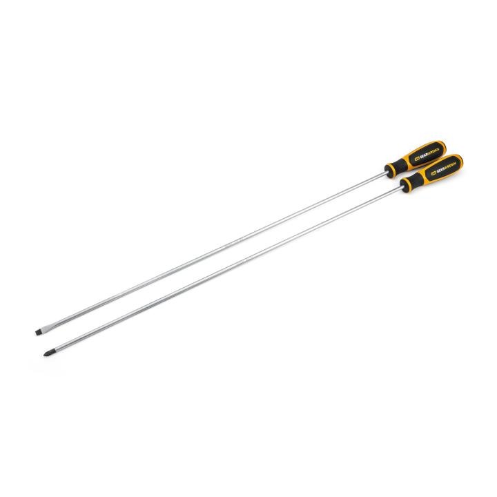Image of 2 Pc. Extra Long Combination Dual Material Screwdriver Set - GW