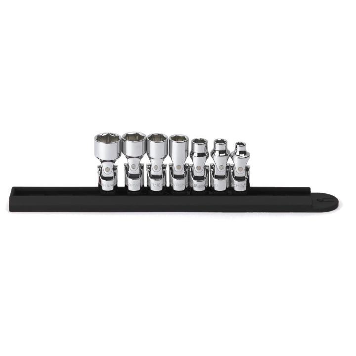 Image of 7 Pc. 1/4" Drive 6 Point SAE Flex Socket Set - GearWrench