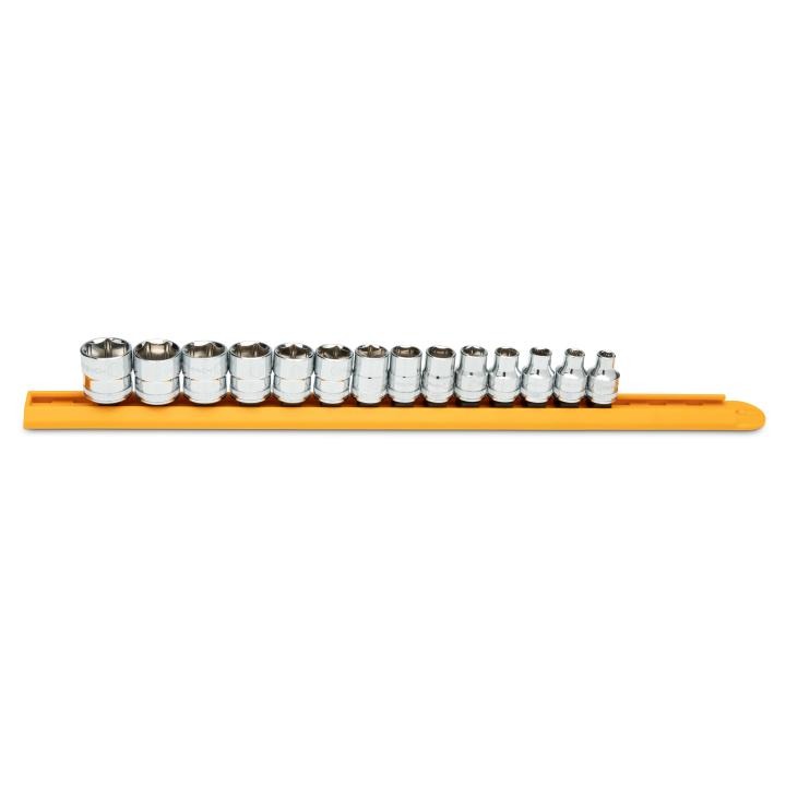 Image of 14 Pc. 3/8" Drive 6 Point Metric Standard Length Socket Set - GW
