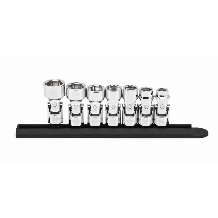 Image of 7 Pc. 3/8" Drive 6 Point SAE Flex Socket Set - GearWrench