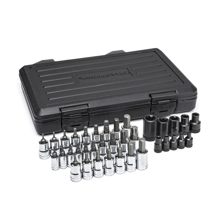 Image of 36 Pc. 1/4", 3/8", and 1/2" Drive Hex and Torx® Bit Socket Set - GW