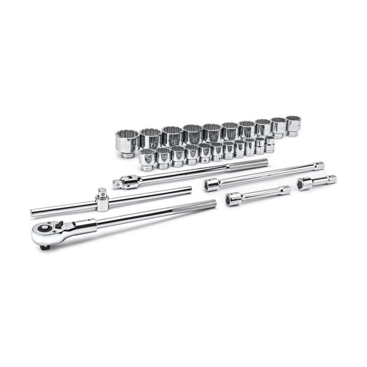 Image of 27 Pc. 3/4" Drive 12 Point SAE Mechanics Tool Set - GW