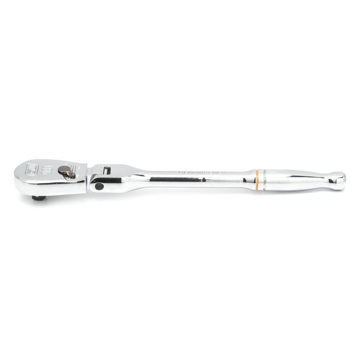 Image of 1/4" Drive 90-Tooth Flex Head Teardrop Ratchet - GW