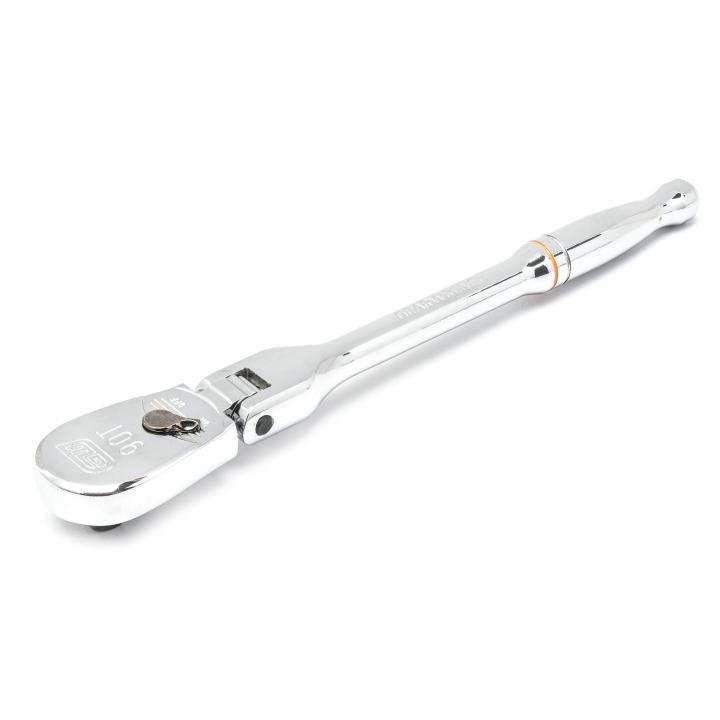 Image of 1/4" Drive 90-Tooth Flex Head Teardrop Ratchet - GW