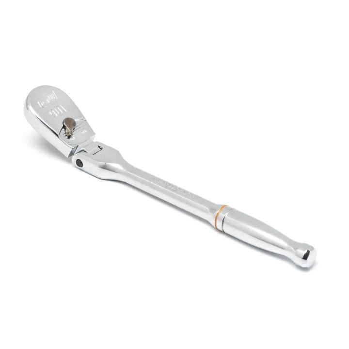 Image of 1/4" Drive 90-Tooth Flex Head Teardrop Ratchet - GW