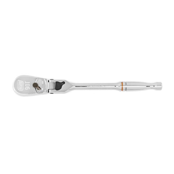 Image of 1/4" Drive 90-Tooth Locking Flex Head Teardrop Ratchet - GearWrench
