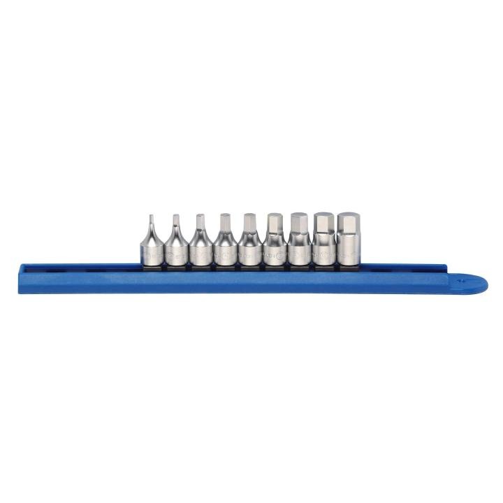 Image of 9 Pc. 1/4" Drive Metric Stubby Hex Bit Driver Set - GearWrench