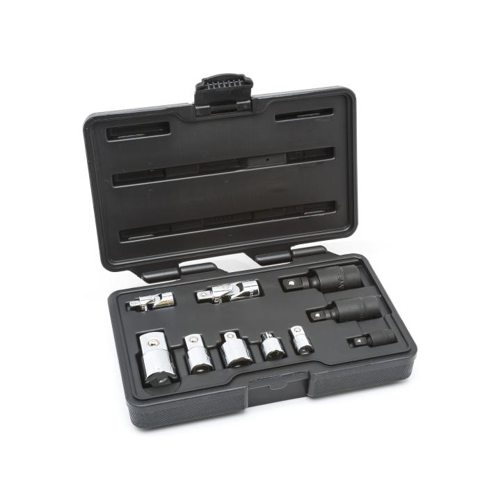 Image of 10 Pc. 1/4", 3/8", and 1/2" Drive Universal Adapter Set - GW