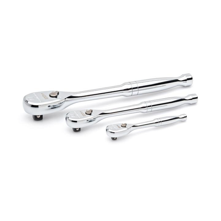 Image of 3 Pc. 1/4", 3/8" and 1/2" Drive 120XP™ Full Polish Ratchet Set - GearWrench