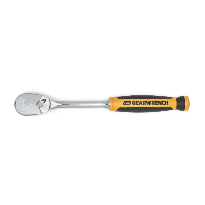 Image of 3/8" Drive 90-Tooth Dual Material Teardrop Ratchet 229mm (9") - GearWrench