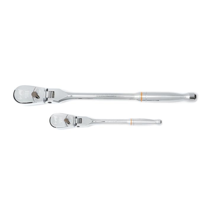 Image of 2 Pc. 1/4" and 3/8" Drive 90-Tooth Flex Head Ratchet Set - GearWrench