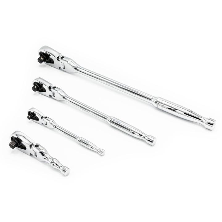 Image of 4 Pc. 1/4", 3/8", and 1/2" Drive 120XP™ Flex Handle Ratchet Set - GW