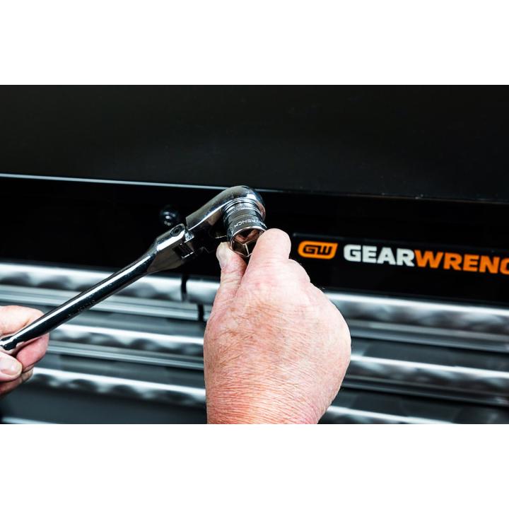 Image of 2 Pc. 1/4" & 3/8" Drive 120XP™ Dual Material Flex Handle Ratchet Set - GW