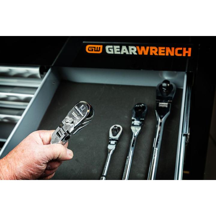 Image of 4 Pc. 1/4", 3/8", and 1/2" Drive 120XP™ Flex Handle Ratchet Set - GW