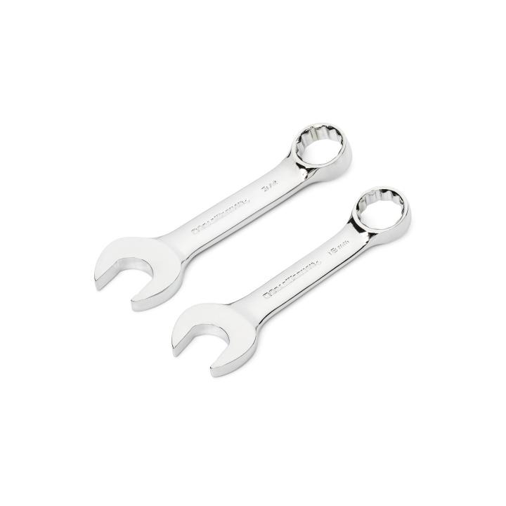 Image of 20 Pc. 12 Point SAE/Metric Stubby Length Combination Wrench Set - GW