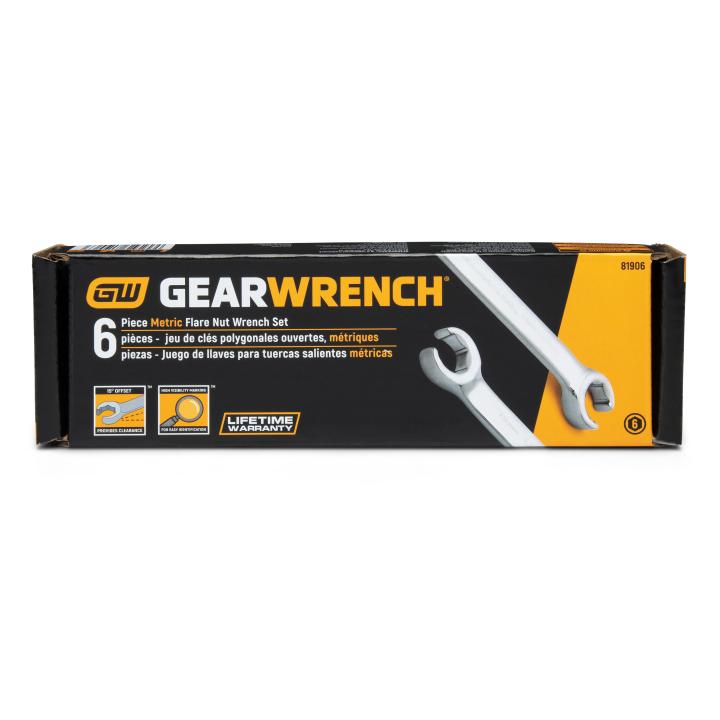 Image of 6 Pc. Metric Flare Nut Wrench Set - GW