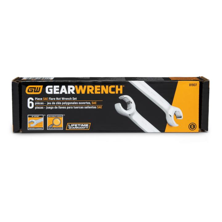 Image of 6 Pc. SAE Flare Nut Wrench Set - GW