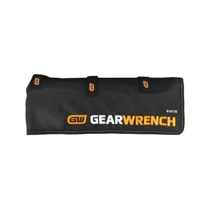 Image of 18 Pc. 12 Point Long Pattern SAE Combination Wrench Set Roll - GW