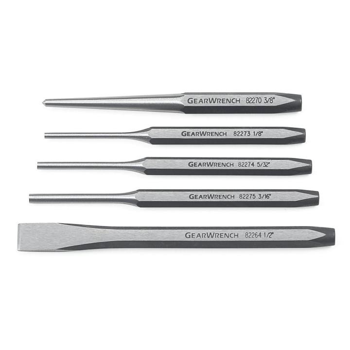 5 Piece Punch and Chisel Set - Gearwrench