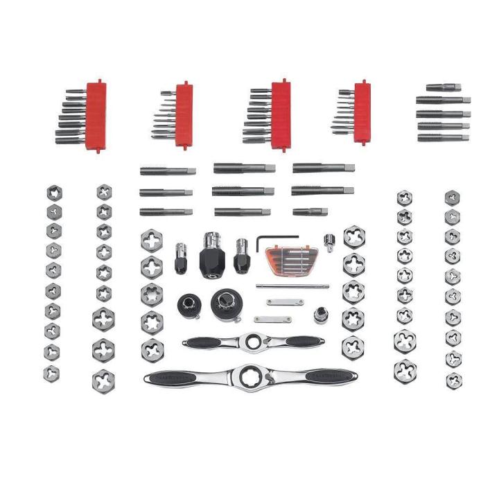 Image of 114 Pc. SAE/Metric Ratcheting Tap and Die Set - GW