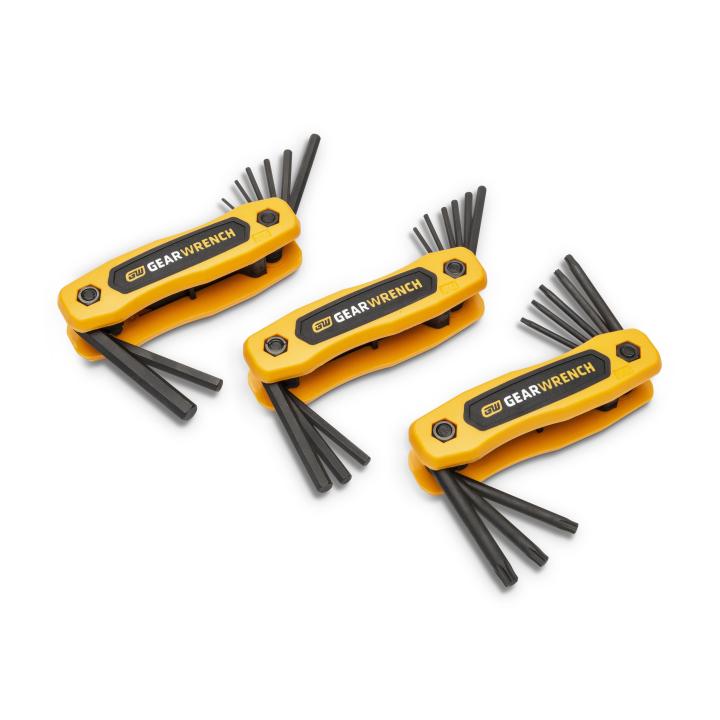 Image of 25-Key SAE/Metric/Torx® Key Fold-Up Set - GW