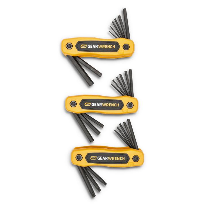 Image of 25-Key SAE/Metric/Torx® Key Fold-Up Set - GW