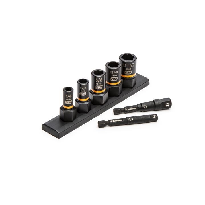 Image of 7 Pc. 1/4" & 3/8" Drive SAE Bolt Biter Set - GW