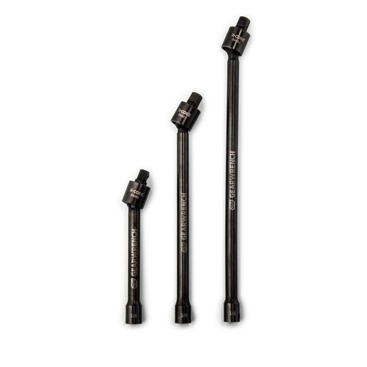 Image of 3 Pc. 3/8" Drive X-Core™ Universal Joint Extension Set - GearWrench