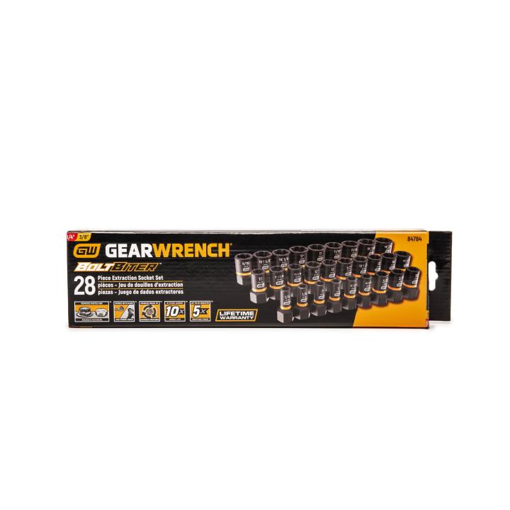 Image of 28 Pc. 1/4" and 3/8" Drive Bolt Biter™ Extraction Socket Set - GW