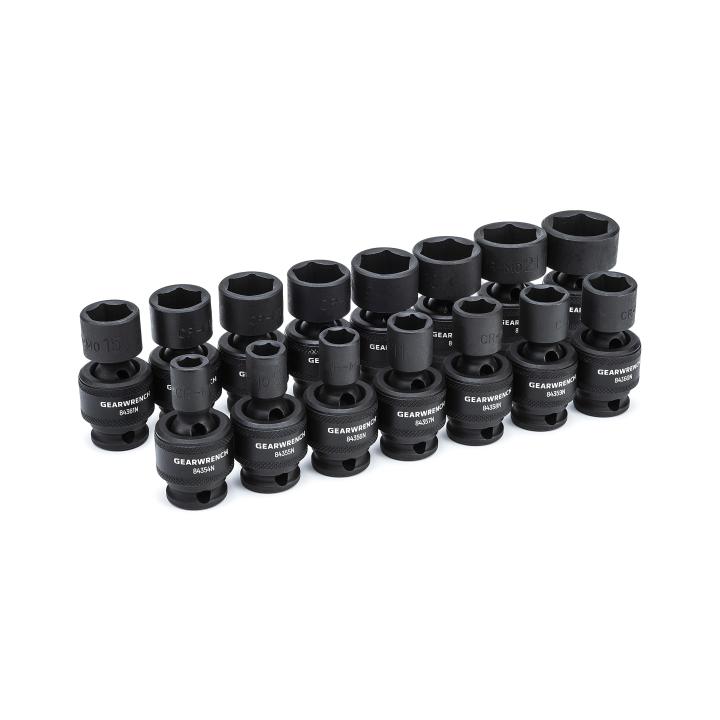 Image of 15 Pc. 3/8" Drive 6 Point Metric Impact Universal Socket Set - GearWrench