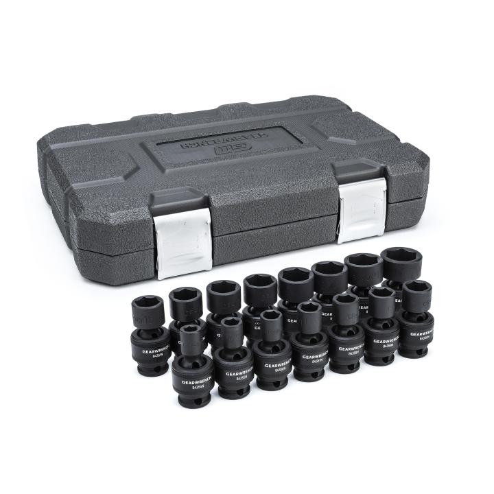 Image of 15 Pc. 3/8" Drive 6 Point Metric Impact Universal Socket Set - GearWrench