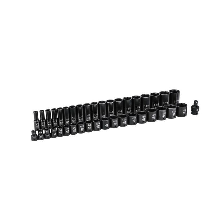 Image of 39 Pc. 1/2" Drive 6 Point SAE Std./Deep Impact Socket Set - GearWrench
