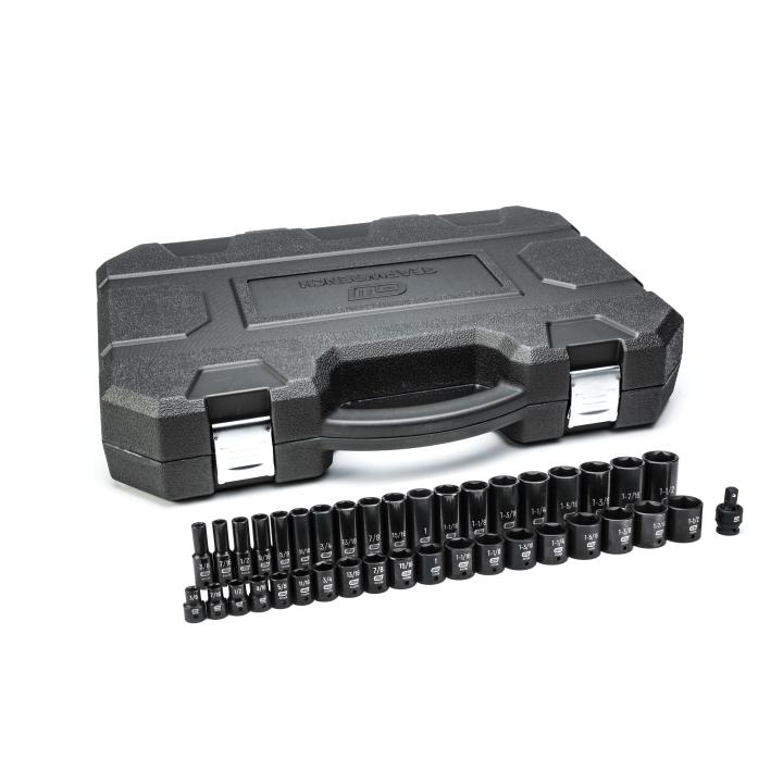 Image of 39 Pc. 1/2" Drive 6 Point SAE Std./Deep Impact Socket Set - GearWrench