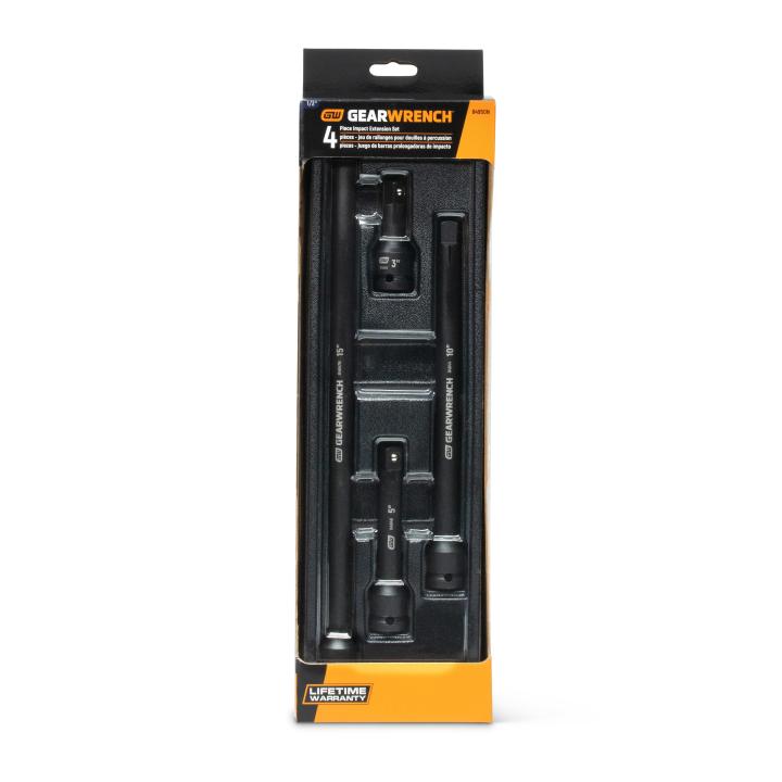 Image of 4 Pc. 1/2" Drive Impact Extension Set - GW