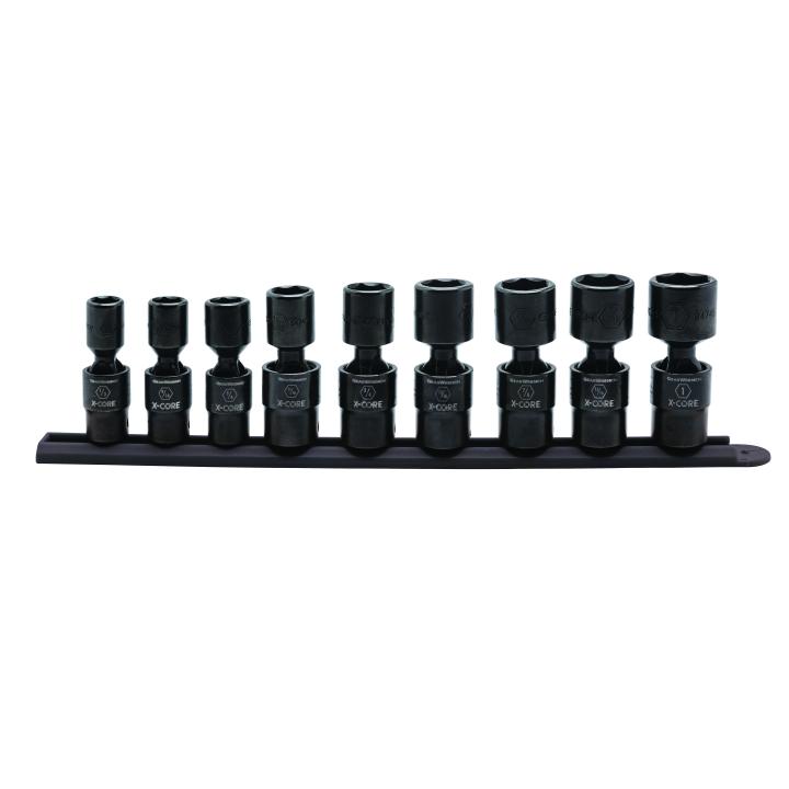 Image of 9 Pc. 1/2" Drive 6 Point SAE X-Core™ Universal Impact Socket Set - GearWrench