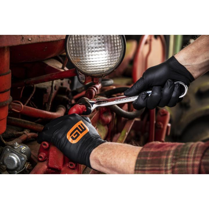 Image of 8 Pc. 72-Tooth 12 Point SAE Open End Combination Ratcheting Wrench Set - GW