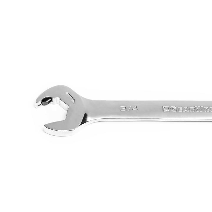 Image of 8 Pc. 72-Tooth 12 Point SAE Open End Combination Ratcheting Wrench Set - GW
