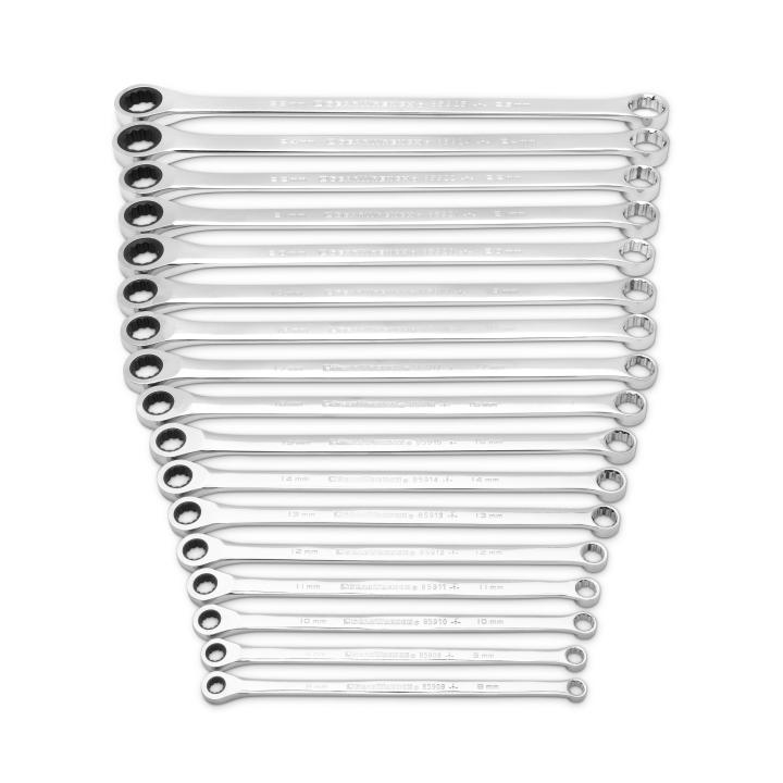 Image of 17 Pc. 12 Point Metric XL GearBox™ Double Box Ratcheting Wrench Set  - GearWrench