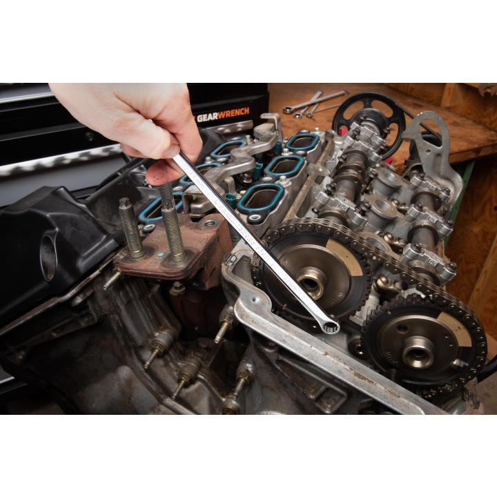 Image of 9 Pc. 72-Tooth 12 Point SAE XL GearBox™ Double Box Ratcheting Wrench Set - GW