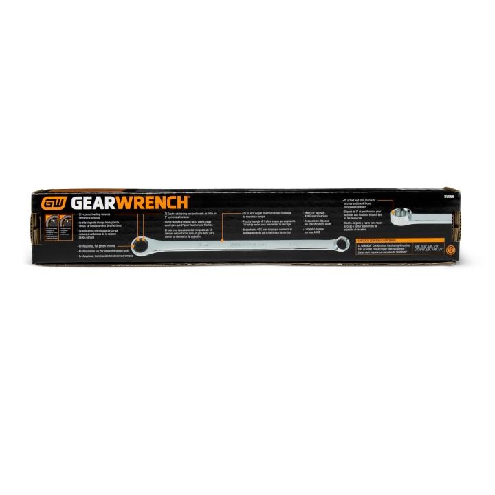 Image of 9 Pc. 72-Tooth 12 Point SAE XL GearBox™ Double Box Ratcheting Wrench Set - GW